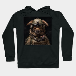 K9 Dog Army Hoodie